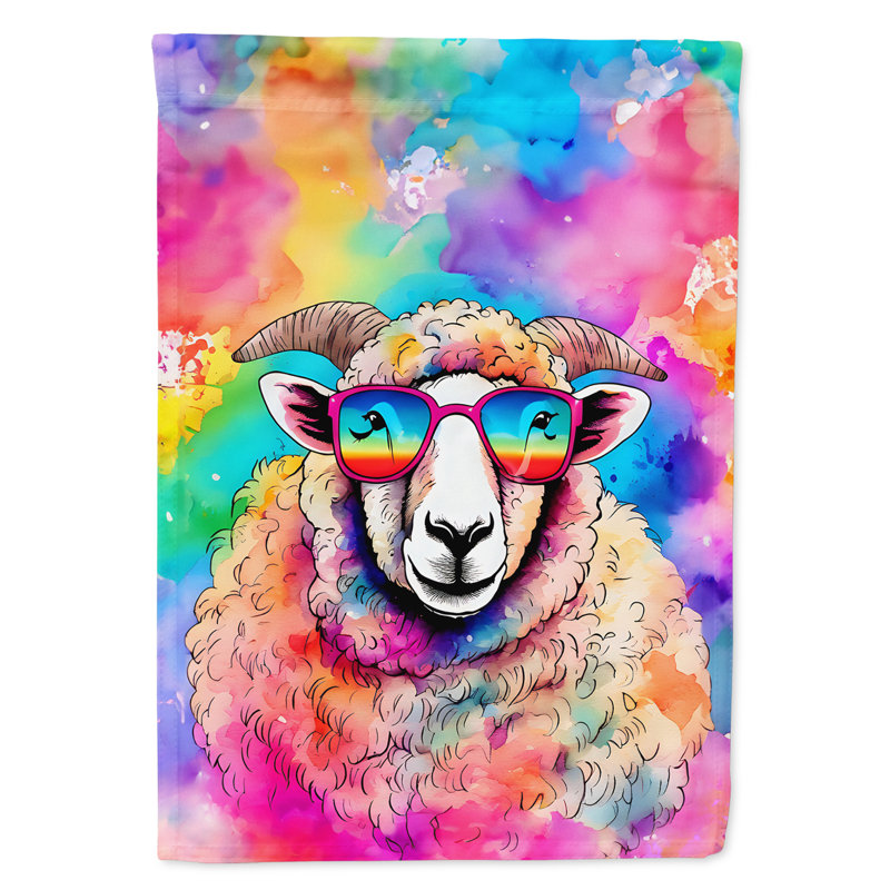 Drapeau de maison de mouton hippie