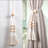 Nordic minimalist wooden beads and tassels Curtain Tiebacks