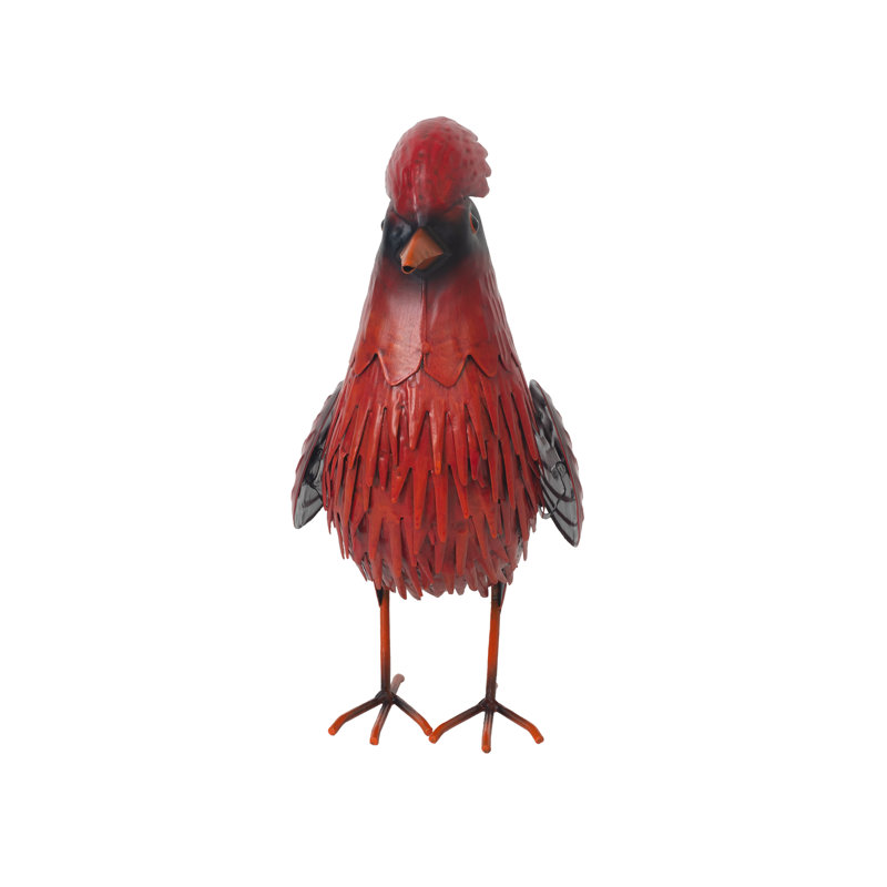 Grande statue de cardinal en métal