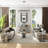 Ameshia Glass Top End Table