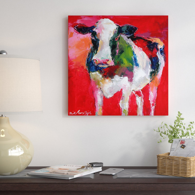 «Cow» par Richard Wallich - reproduction, Toile, H 26 po x l 26 po x P 1,5 po