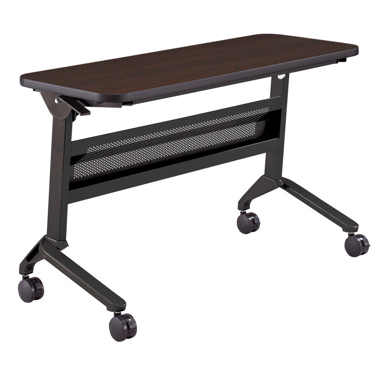 Flip-N-Go Rectangular Training Table, LPL, 29" H x 48" L x 18" W, Black, Folkstone