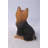 Sitting Yorkshire Terrier Dog Statue