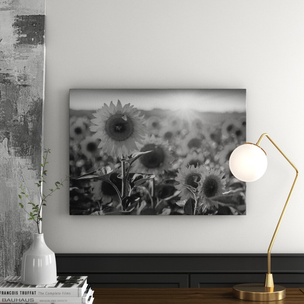 Leinwandbild „Sonnenblumenfeld“, Fotodruck