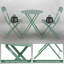 3-Piece Folding Outdoor Bistro Set with Round Table and 2 Chairs for Patio, Balcony & Garden-1146943364