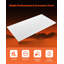Panneau en plastique PEHD, paquet de 1 panneau en plastique de polyéthylène haute densité, panneaux en plastique personnalisables de 24 po x 48 po et 1/2 po d'épaisseur, pour bricolage, équipement industriel robuste, blanc