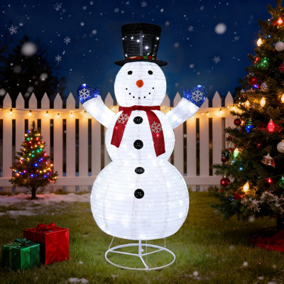 Décoration de Noël bonhomme de neige éclairée de 6 pi Jaicie