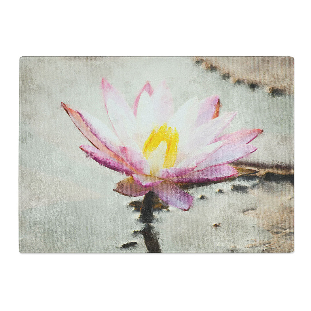 Beauty of a Water Lily Painting Chopping Board