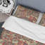 Red Floral Patchwork Polyester Patchwork Duvet Cover-1751263415