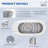 62" x 28" Freestanding Acrylic Oval Bathtub, Double Slipper Design with Chrome Drain & Overflow, Spa-Inspired Luxury for Modern Bathrooms
