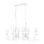 Lustre linéaire blanc texturé 6 lumières Aslin-123223221