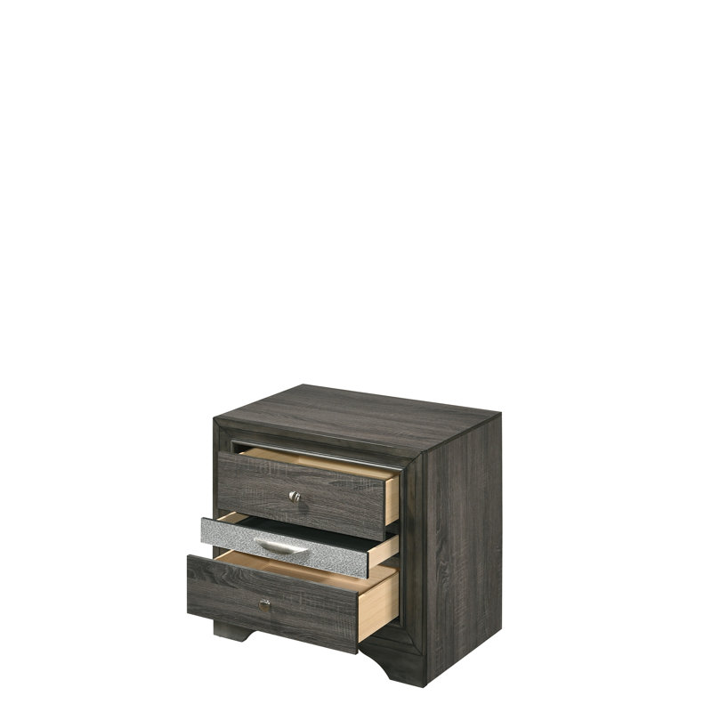 Table de chevet Naima, Gris