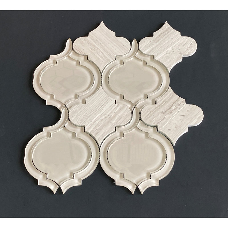 Arabesque Mosaic Tile, Taupe