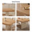 Solid wood oak rectangular dining table-763922855