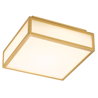 10-inches Brushed Nickel Integrated LED Flush Mount Light