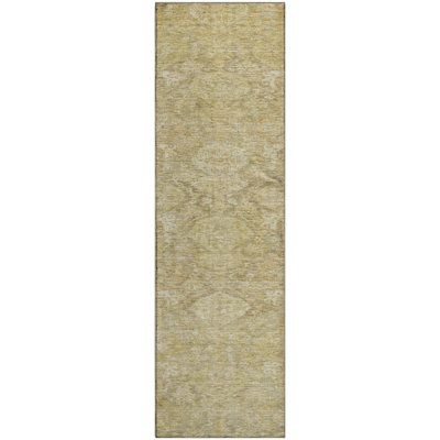 Premium Machine Washable Jamestown AMF1084 Damask Rug