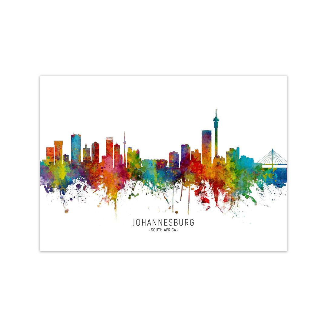 Johannesburg South Africa Skyline by Michael Tompsett - Print