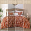  Marilla 3 Piece Terracotta  Floral Comforter Set-110315626-110315624