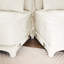 Canapé 2 places en tissu chenille avec un repose-pieds et 2 coussins lombaires-609324625
