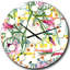 Horloge murale Floral Botanical Retro-40743965
