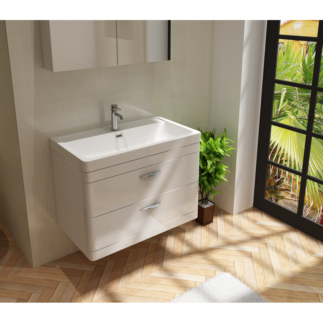 Susanna 800mm Wall Hung Single Vanity Unit