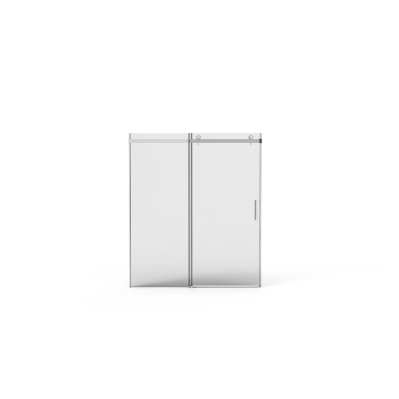 56" - 60"W X 70"H Sliding Shower Door With 8Mm Tempered Glass, Easy Clean Coat, Waterproof And Buffer For Effortless Access 60" Wide, 70" High, Brushed Nickel Finish, Function