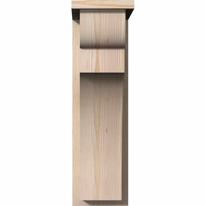 Yorkshire Yorktown avec plaque arrière, H 26 po x l 7,5 po x P 14 po, Sapin de Douglas, Lisse