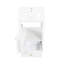 Meuble-lavabo blanc de 20 po avec lavabo, porte à fermeture douce, support de rangement, tiroir, tableau de haute qualité, finition peinte, forme rectangulaire, montage autoportant, installation de lavabo simple de 20 po en blanc