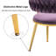 Ensemble de chaises de salle à manger en velours l 21,65 po Christal-88086813