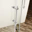 Porte de douche 36 po x 72 po avec cabine de douche encadrée en chrome