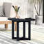 Table de bout carrée Ella, noir, table de bout, table d'appoint, table d'appoint moderne