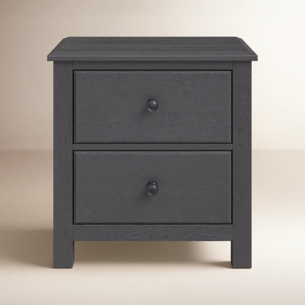 Lewin Oak Nightstand, Graphite