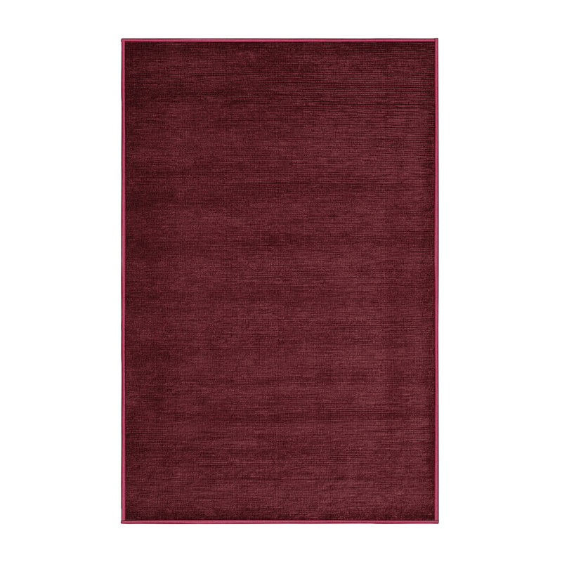 Machine Washable Solid Red Area Rug, Rectangle 2' x 3'