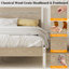 Structure de lit grand en métal avec tête et pied de lit en bois Alicia, lit plateforme rustique industriel avec support en acier robuste, aucun sommier requis, rangement sous le lit, sommier anti-bruit, naturel-1830588107-1758362919