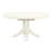 7 Piece Dining Table Set Consist of an Oval Dining Room Table with Butterfly Leaf and 6 Cream Linen Fabric Upholstered Chairs, Linen White-574578862-574578861-574578858