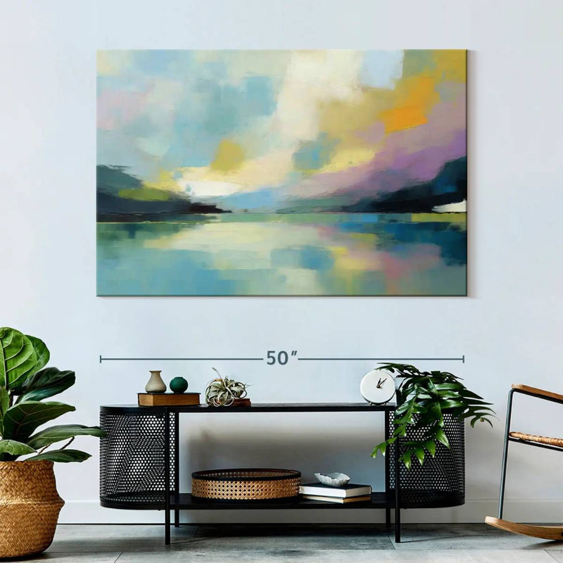 Paysage abstrait Avery, H 34 po x l 51 po