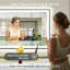 Miroir de salle de bain Tyeishia Matte-436254606