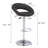 Mells Swivel Upholstered Adjustable Height Counter Stool with Metal Frame-959800492