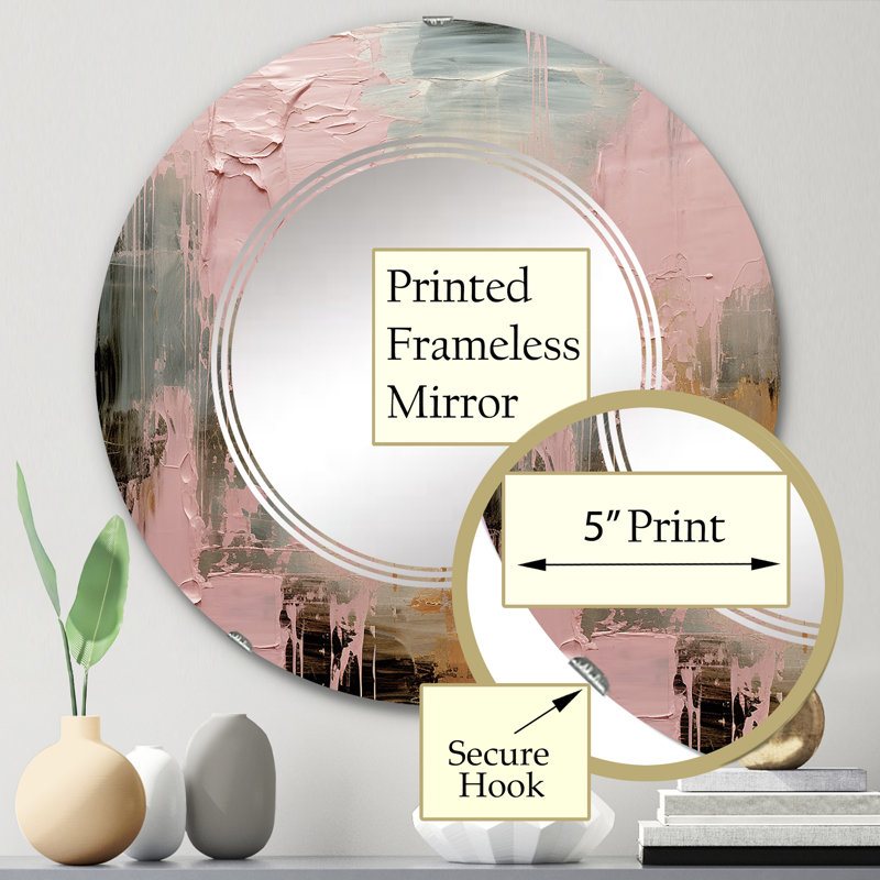 Miroir mural Zeniah, 24 po x 24 po
