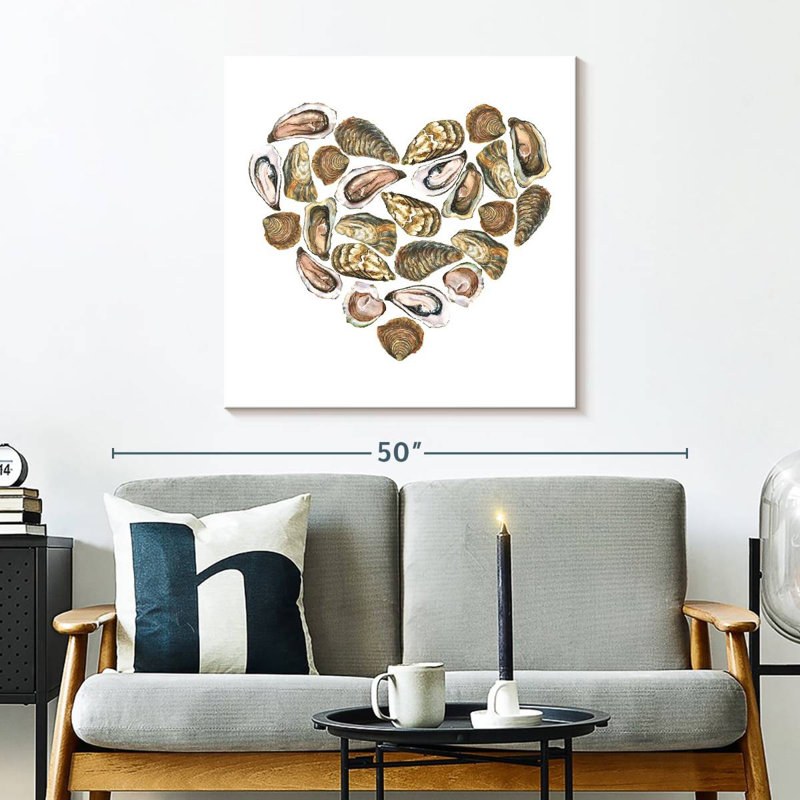 Brampt Heart Oysters, 30" H x 30" W