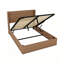 Structure de lit plateforme à lattes en bois grand format avec rangement relevable, conception silencieuse et élégante pour une efficacité maximale de l'espace-517132066