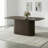 63" Modern Large Dining Table With Vertical Striped Base, Rectangle Kitchen Dinner Table For Dining Room-730186703