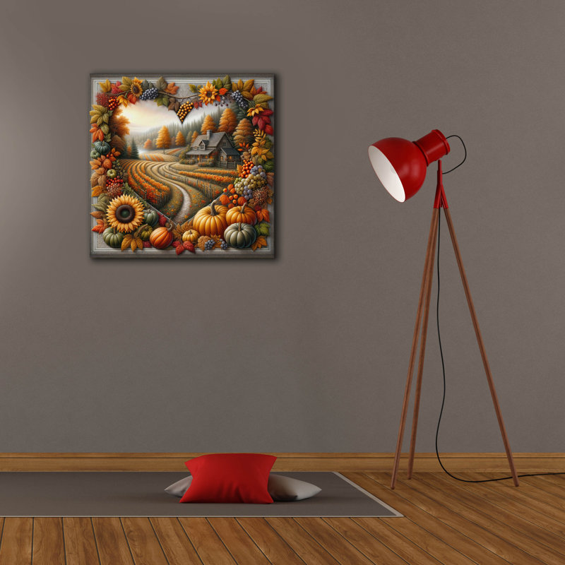  «Fall In Love 3» par Rey Klimt, art mural sur toile, 26 po x 26 po, H 26 po x l 26 po
