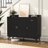 47" Modern Sideboard Buffet, Credenza Storage Cabinets, Adjustable Shelves