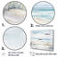 Soft Colour Beach Horizon III On Canvas Print-471013064-471013067