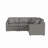 Lockheart 5PC L Shaped Slope Arm Modular Upholstered Corner Sectional -126757388