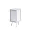 Armoire de coin de 22,55 po avec porte en verre et rangement - blanc, pour salle de bain, chambre à coucher, pratique blanc trempé 22,55 po, pièce, élégant et fonctionnel