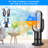 Oscillating Bladeless Tower Fan and Heater Combo Remote Control 10 Speeds 9H Timer Adjustable Tilt