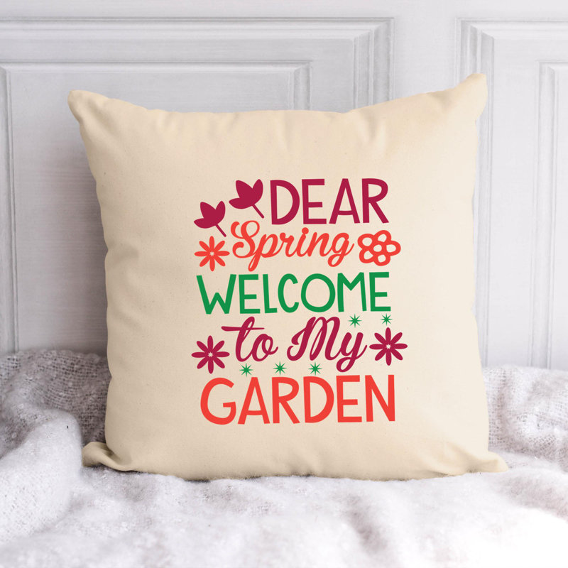 Amant de jardin - Citation amusante 73 - Coussin décoratif inclus, H 18 po x l 18 po