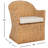 Aahan Linen Arm Chair in Brown